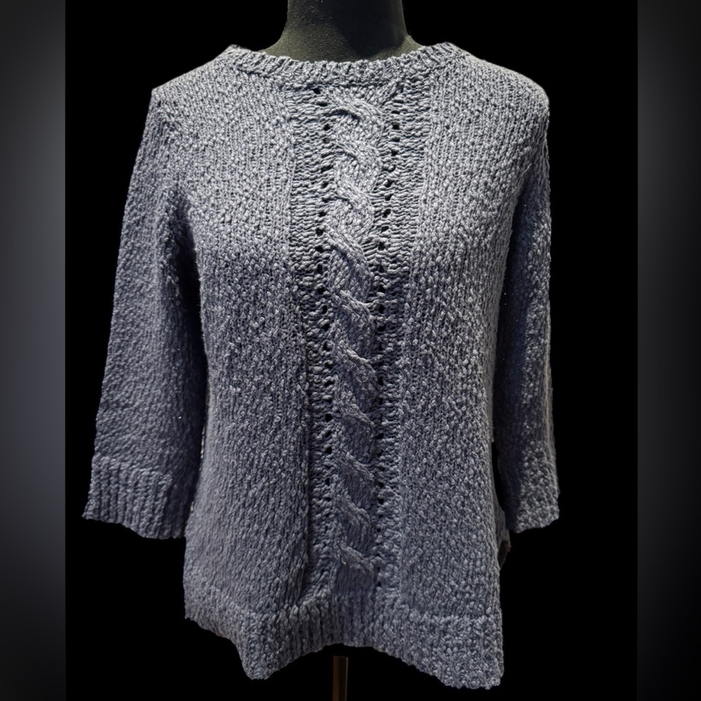 Lilla P Charcoal Cable Knit Women's Sweater